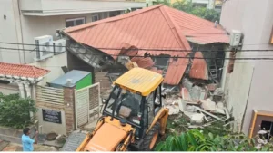 Bulldozer Action in Raipur