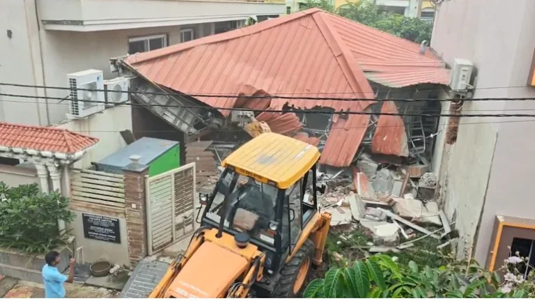 Bulldozer Action in Raipur