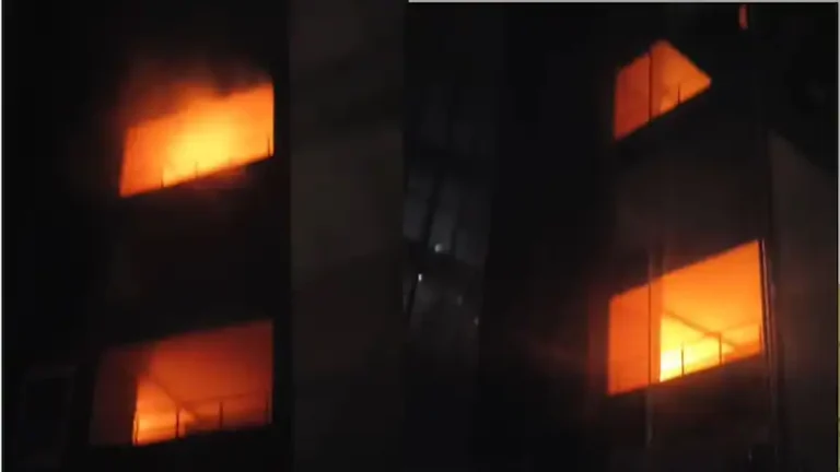 Babylon Tower Fire Breaks Out