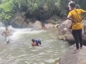 Accident At Kuenmari WaterFall