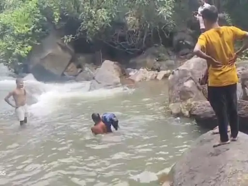Accident At Kuenmari WaterFall