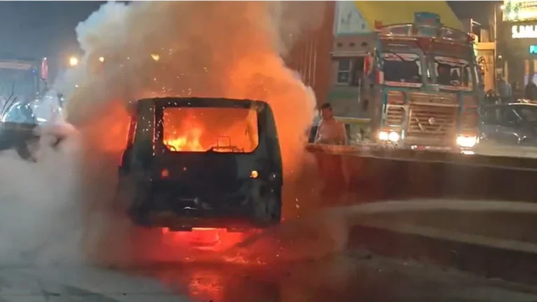 Raipur Car Fire