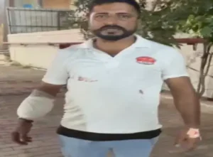 टिकरापारा इलाके में हुई चाकूबाजी में घायल हुआ बलराम शर्म।